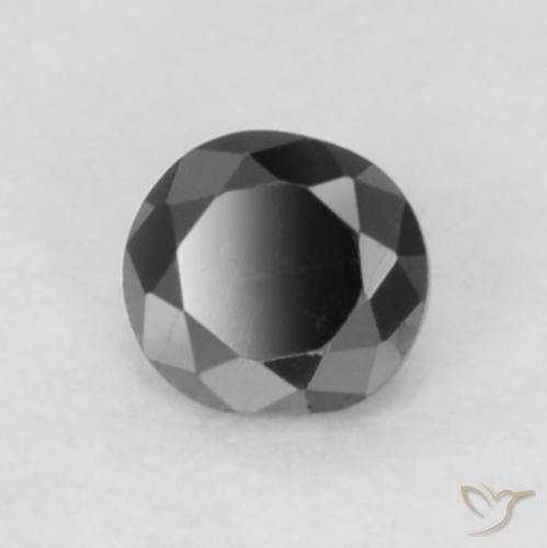 9,17 ctw natürlicher Schwarz Diamant, Runden, Lichtundurchlässig