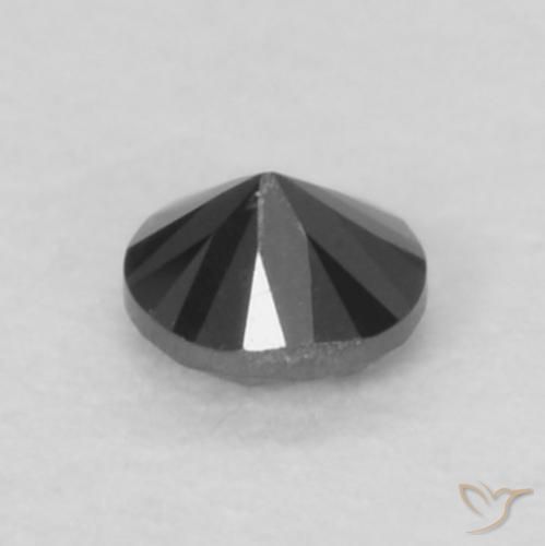 9,17 ctw natürlicher Schwarz Diamant, Runden, Lichtundurchlässig