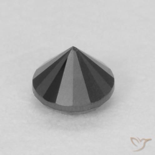 9,17 ctw natürlicher Schwarz Diamant, Runden, Lichtundurchlässig