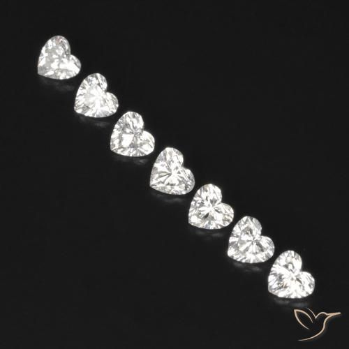 0.53ctw Natürlicher F Diamant, Herz, VVS