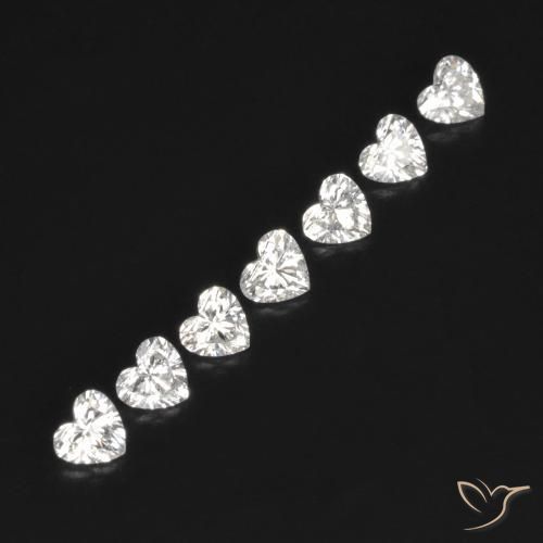 0.53 ct natürliche F Diamant-Edelsteine, Herz, VVS