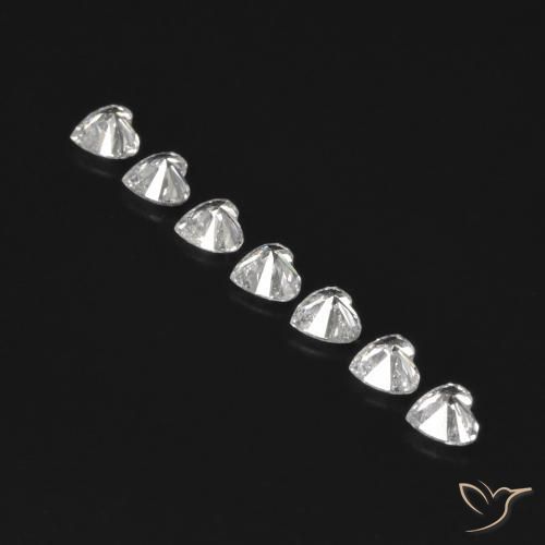0.53 ct natürliche F Diamant-Edelsteine, Herz, VVS