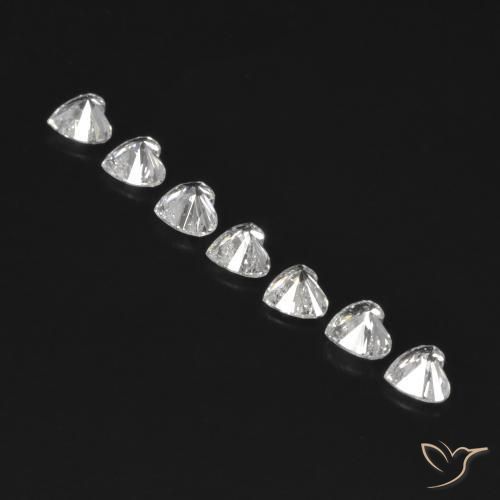 0.56 ct natürliche F Diamant-Edelsteine, Herz, VVS