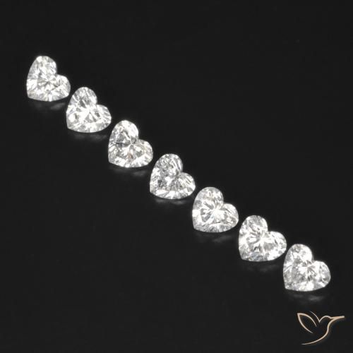 0.53ctw Natürlicher F Diamant, Herz, VVS