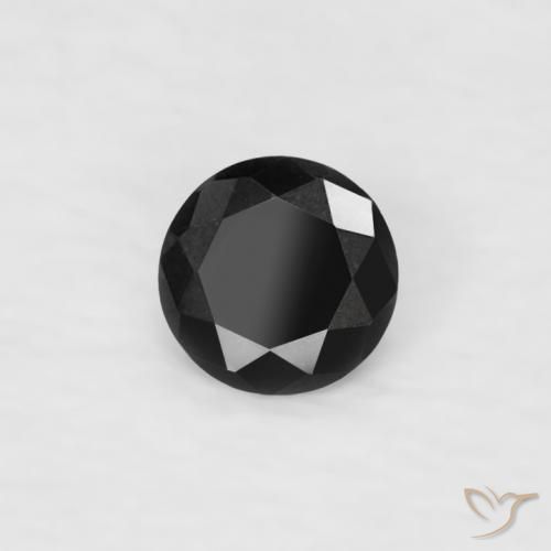 9,17 ctw natürlicher Schwarz Diamant, Runden, Lichtundurchlässig