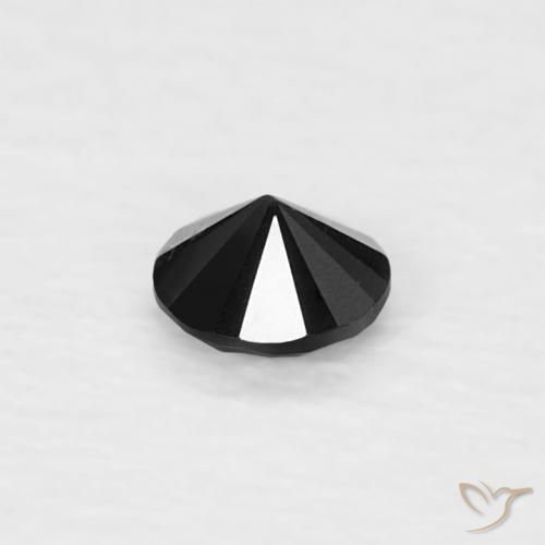 9,17 ctw natürlicher Schwarz Diamant, Runden, Lichtundurchlässig