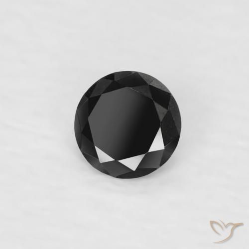 9,17 ctw natürlicher Schwarz Diamant, Runden, Lichtundurchlässig