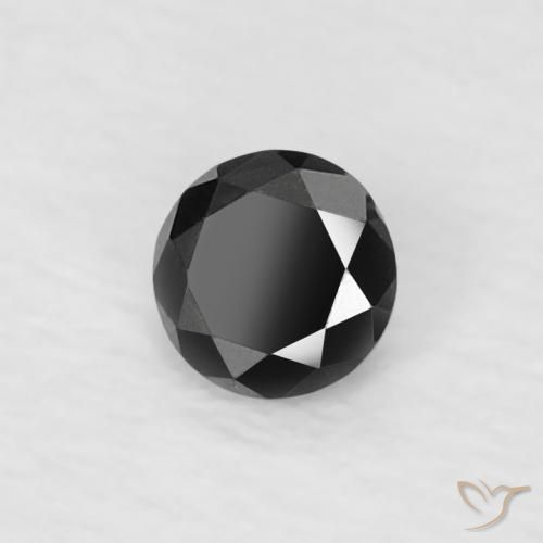 9,17 ctw natürlicher Schwarz Diamant, Runden, Lichtundurchlässig