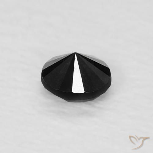 9,17 ctw natürlicher Schwarz Diamant, Runden, Lichtundurchlässig