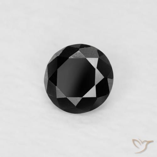 9,17 ctw natürlicher Schwarz Diamant, Runden, Lichtundurchlässig
