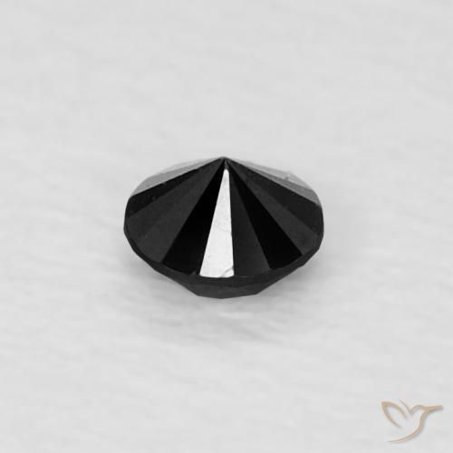 9,17 ctw natürlicher Schwarz Diamant, Runden, Lichtundurchlässig
