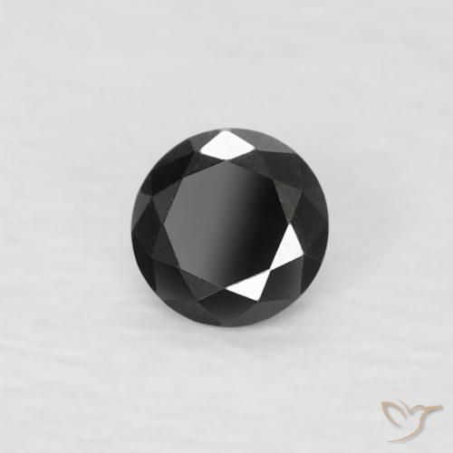 9,17 ctw natürlicher Schwarz Diamant, Runden, Lichtundurchlässig