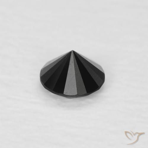9,17 ctw natürlicher Schwarz Diamant, Runden, Lichtundurchlässig