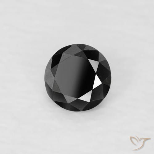 9,17 ctw natürlicher Schwarz Diamant, Runden, Lichtundurchlässig