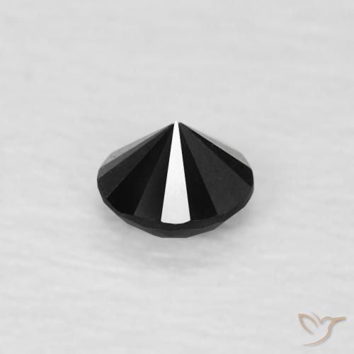 9,17 ctw natürlicher Schwarz Diamant, Runden, Lichtundurchlässig