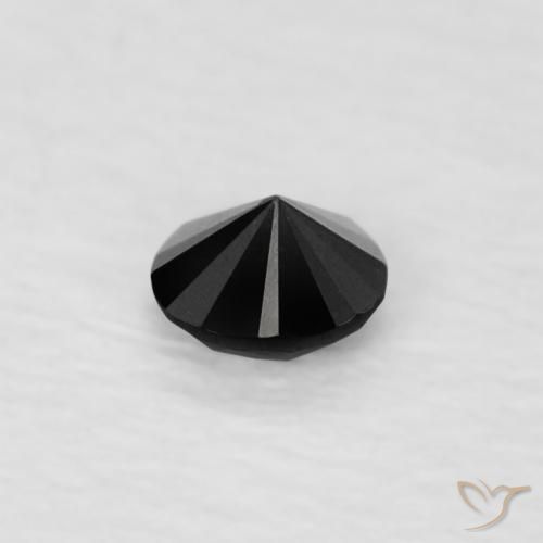 9,17 ctw natürlicher Schwarz Diamant, Runden, Lichtundurchlässig