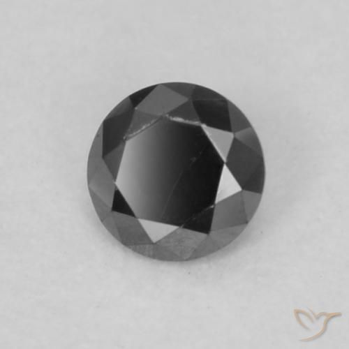 9,17 ctw natürlicher Schwarz Diamant, Runden, Lichtundurchlässig