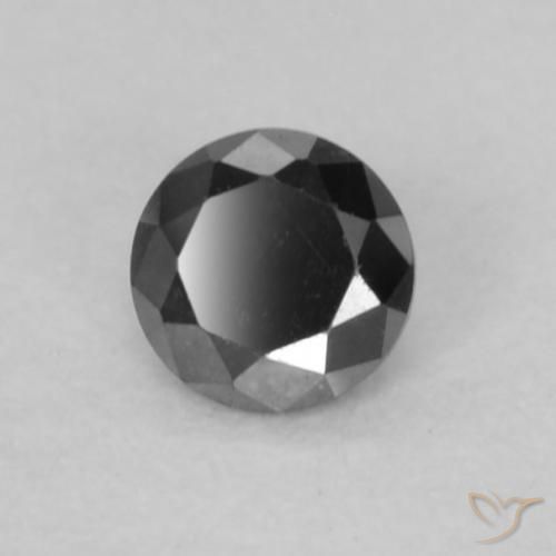 9,17 ctw natürlicher Schwarz Diamant, Runden, Lichtundurchlässig