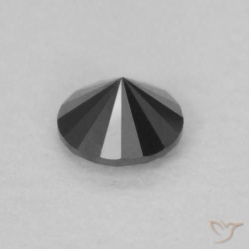 9,17 ctw natürlicher Schwarz Diamant, Runden, Lichtundurchlässig