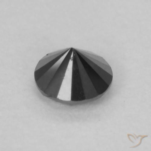 9,17 ctw natürlicher Schwarz Diamant, Runden, Lichtundurchlässig