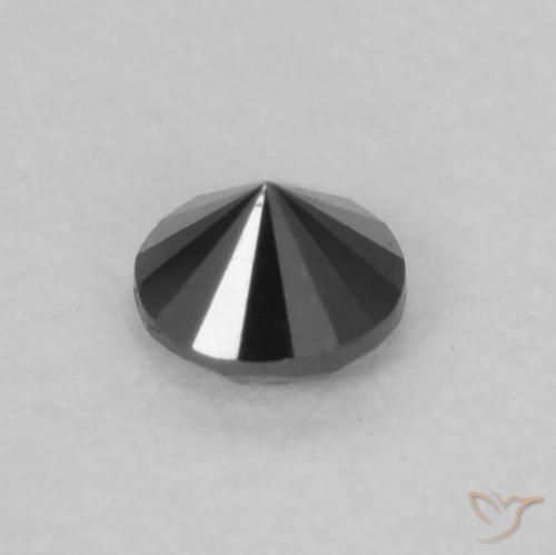 9,17 ctw natürlicher Schwarz Diamant, Runden, Lichtundurchlässig