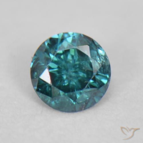 9,17 ctw natürlicher Blau Diamant, Runden, VS-SI