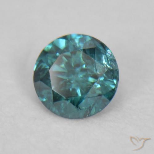 9,17 ctw natürlicher Blau Diamant, Runden, VS-SI