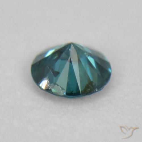 9,17 ctw natürlicher Blau Diamant, Runden, VS-SI