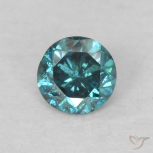 0.07ct Natürlicher Blau Diamant, Runden, VS