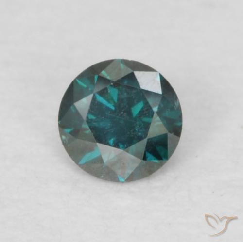 0.06ct Natürlicher Blau Diamant, Runden, VVS-VS