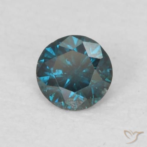 9,17 ctw natürlicher Blau Diamant, Runden, VVS-VS