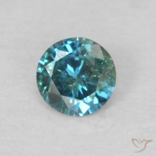 0.05ct Natürlicher Blau Diamant, Runden, VS-SI