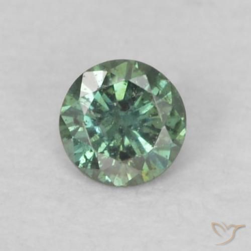 0.05ct Natürlicher Grün Diamant, Runden, VS