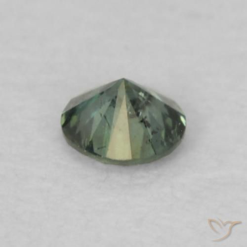 9,17 ctw natürlicher Grün Diamant, Runden, VS