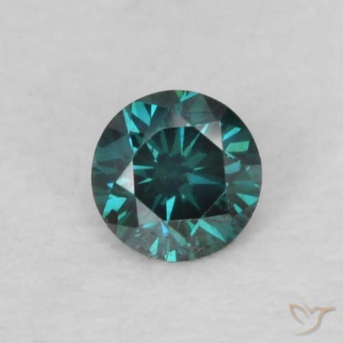 0.06ct Natürlicher Blau Diamant, Runden, VS, Photo A