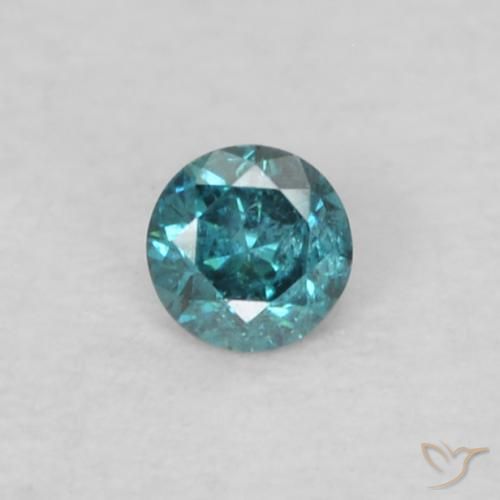 0.04ct Natürlicher Blau Diamant, Runden, VS-SI