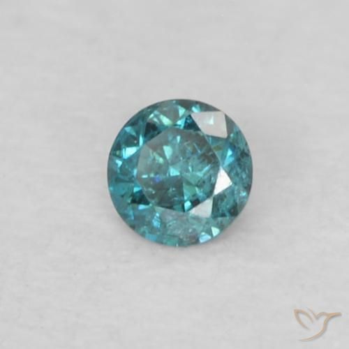 9,17 ctw natürlicher Blau Diamant, Runden, VS-SI