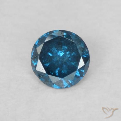0.04ct Natürlicher Blau Diamant, Runden, VS-SI