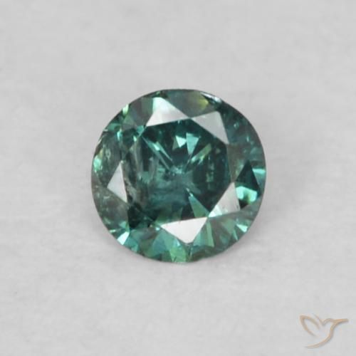 0.05ct Natürlicher Grün Diamant, Runden, VS-SI