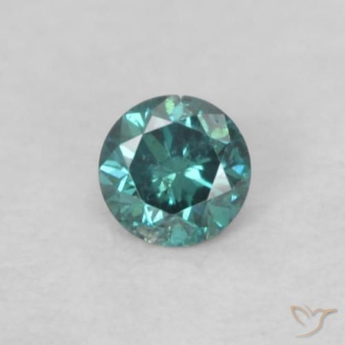 0.04ct Natürlicher Grün Diamant, Runden, VS-SI