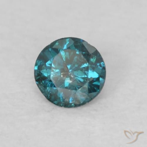 9,17 ctw natürlicher Blau Diamant, Runden, VS-SI