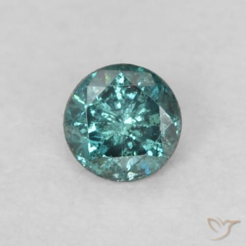 9,17 ctw natürlicher Blau Diamant, Rund Schliff, VS-SI
