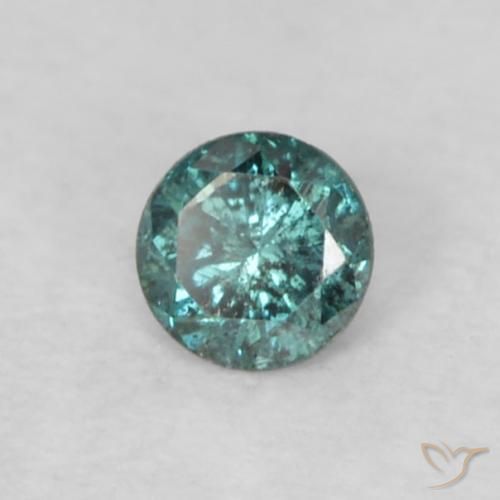 9,17 ctw natürlicher Blau Diamant, Rund Schliff, VS-SI