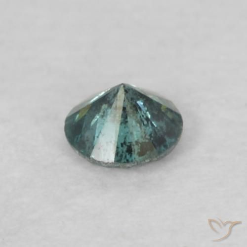 9,17 ctw natürlicher Blau Diamant, Rund Schliff, VS-SI