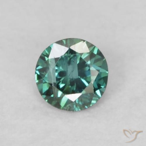0.05ct Natürlicher Grün Diamant, Runden, VS-SI, Photo A