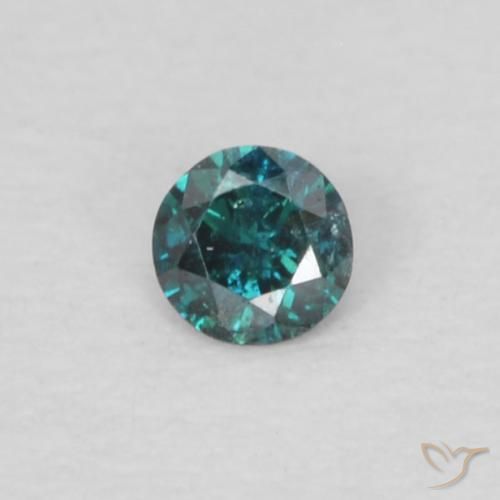0.03ct Natürlicher Blau Diamant, Runden, VS-SI