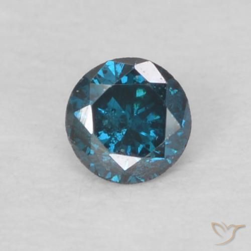 0.06ct Natürlicher Blau Diamant, Runden, VS-SI