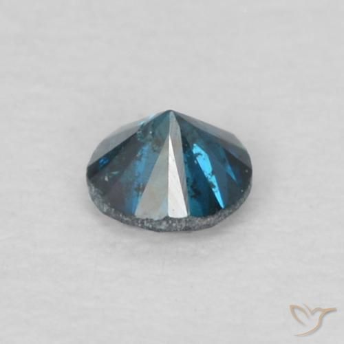 9,17 ctw natürlicher Blau Diamant, Runden, VS-SI