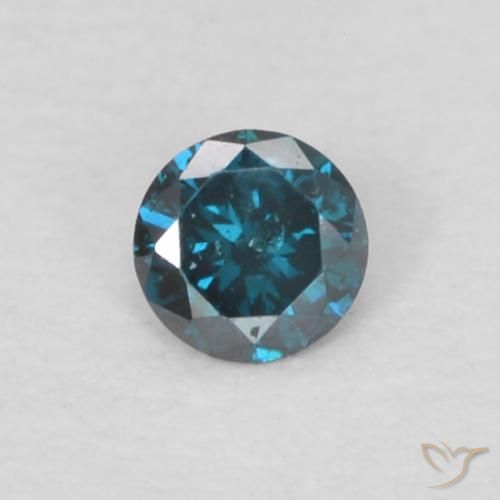 0.05ct Natürlicher Blau Diamant, Runden, VS-SI