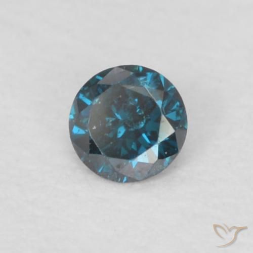 9,17 ctw natürlicher Blau Diamant, Runden, VS-SI
